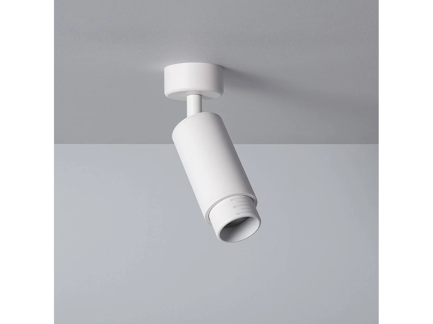 Spot à Douille en Saillie Ágata Multiangle 10-50º pour Ampoule GU10 Blanc