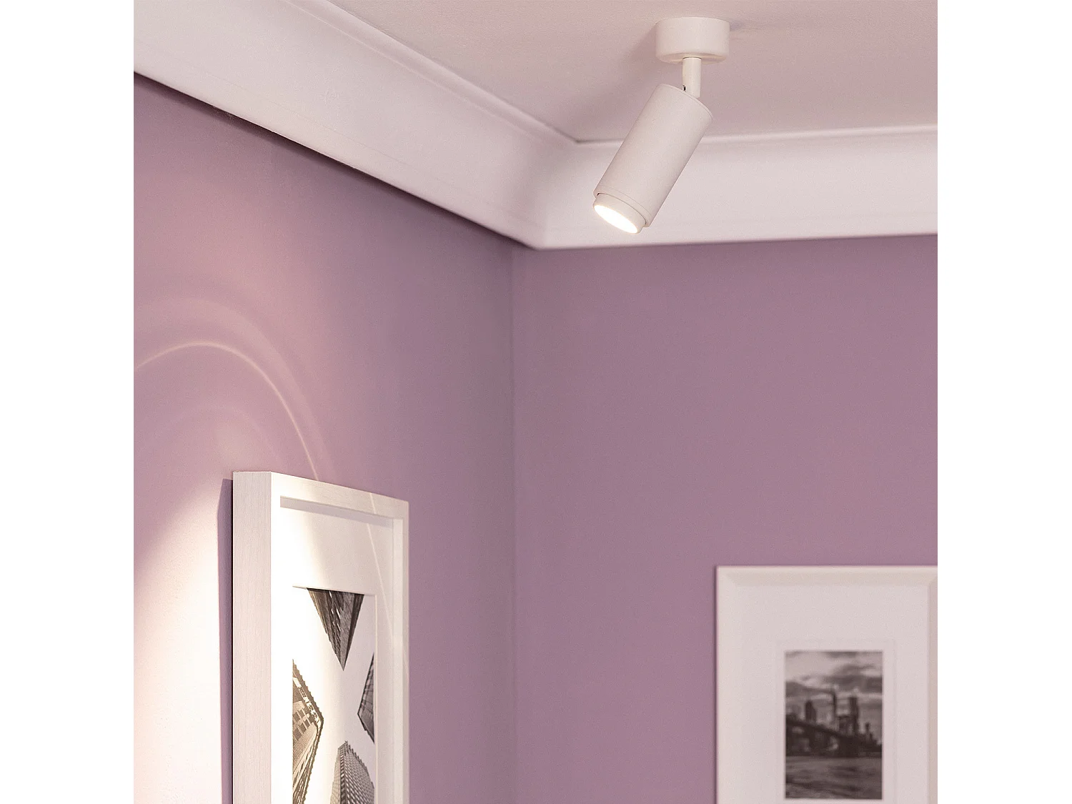 Spot à Douille en Saillie Ágata Multiangle 10-50º Aluminium pour Ampoule GU10  Blanc