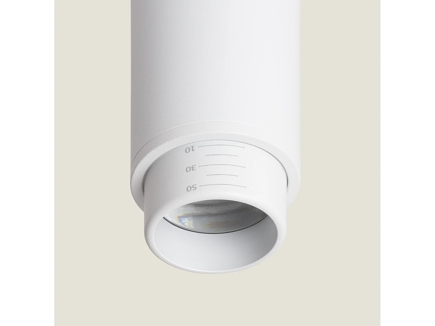 Spot à Douille en Saillie Ágata Multiangle 10-50º Aluminium pour Ampoule GU10  Blanc