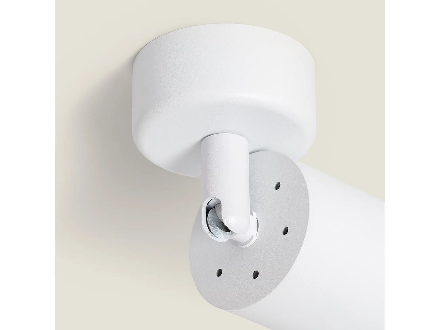 Spot à Douille en Saillie Ágata Multiangle 10-50º Aluminium pour Ampoule GU10  Blanc