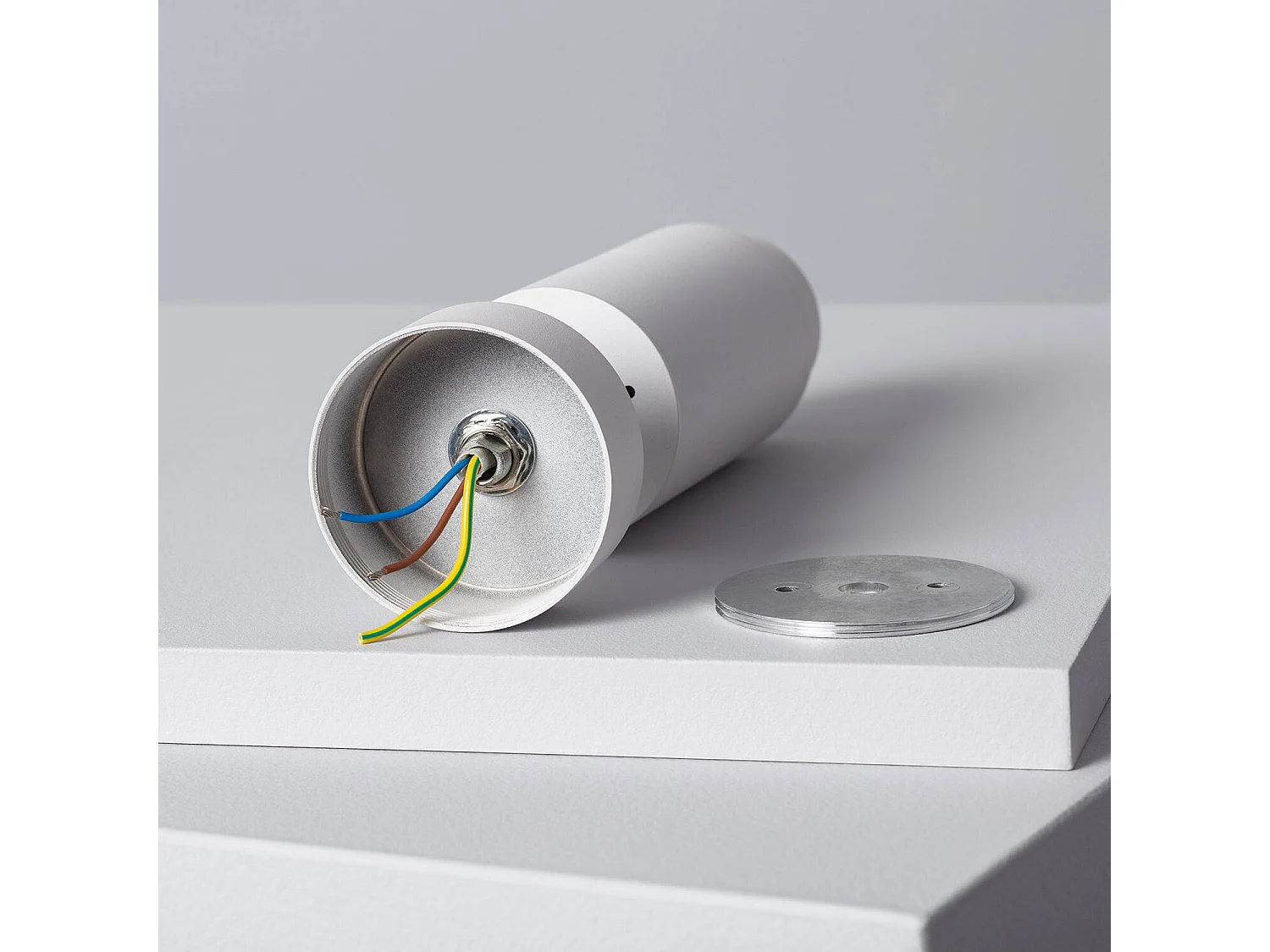 Spot à Douille en Saillie Ágata Multiangle 10-50º Aluminium pour Ampoule GU10  Blanc