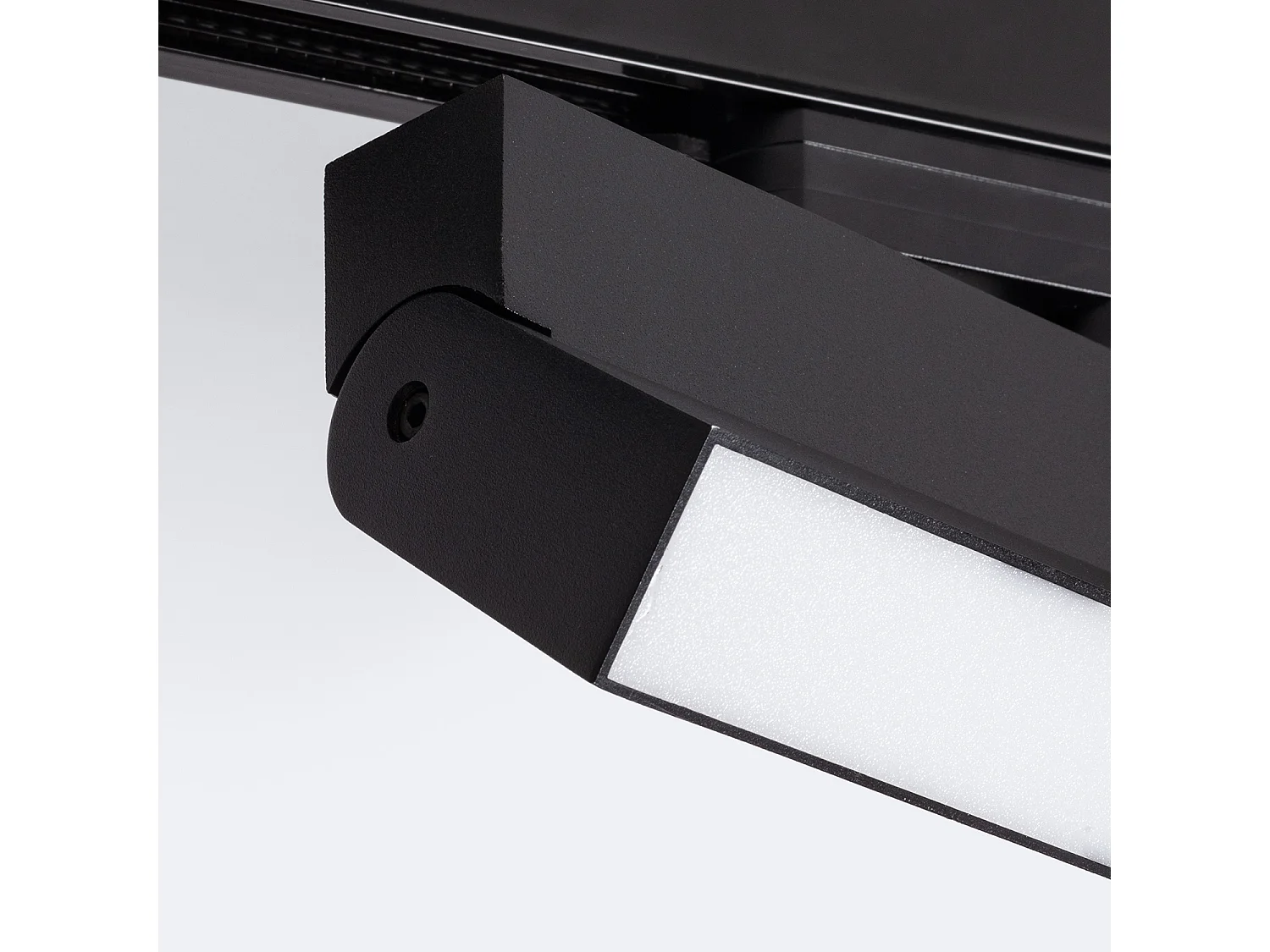 Spot Linéaire LED sur Rail Triphasé 24W CCT Sélectionnable Dimmable Elegant Noir 3000K - 4000K - 5000K Sélectionnable