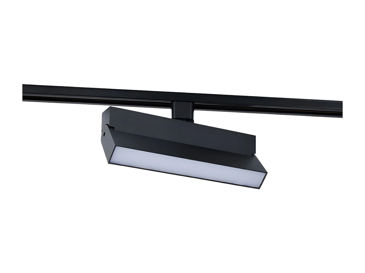 Spot Linéaire LED sur Rail Triphasé 24W CCT Sélectionnable Dimmable Elegant Noir 3000K - 4000K - 5000K Sélectionnable