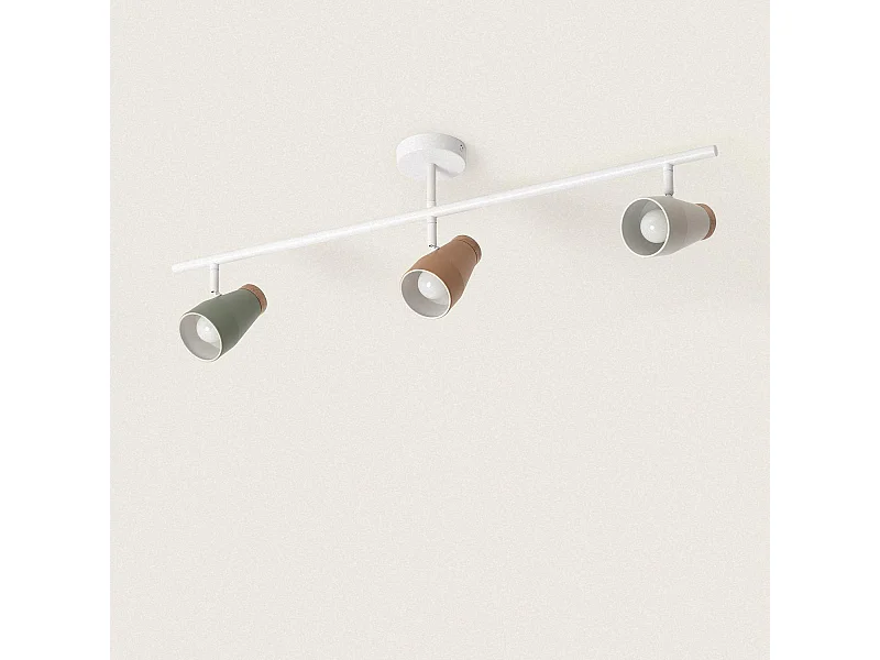 Lámpara de Techo Metal Alfio 3 Focos Multicolor