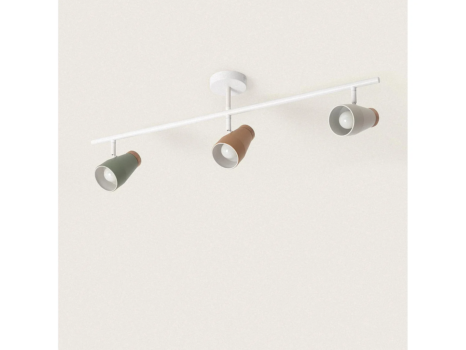 Lampada da Soffitto Metallo 3 faretti Alfio Multicolore