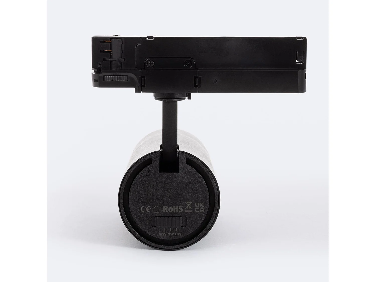 Spot LED sur Rail Triphasé 30W Wild CCT Sélectionnable Dimmable Multiangle 24-60º Noir