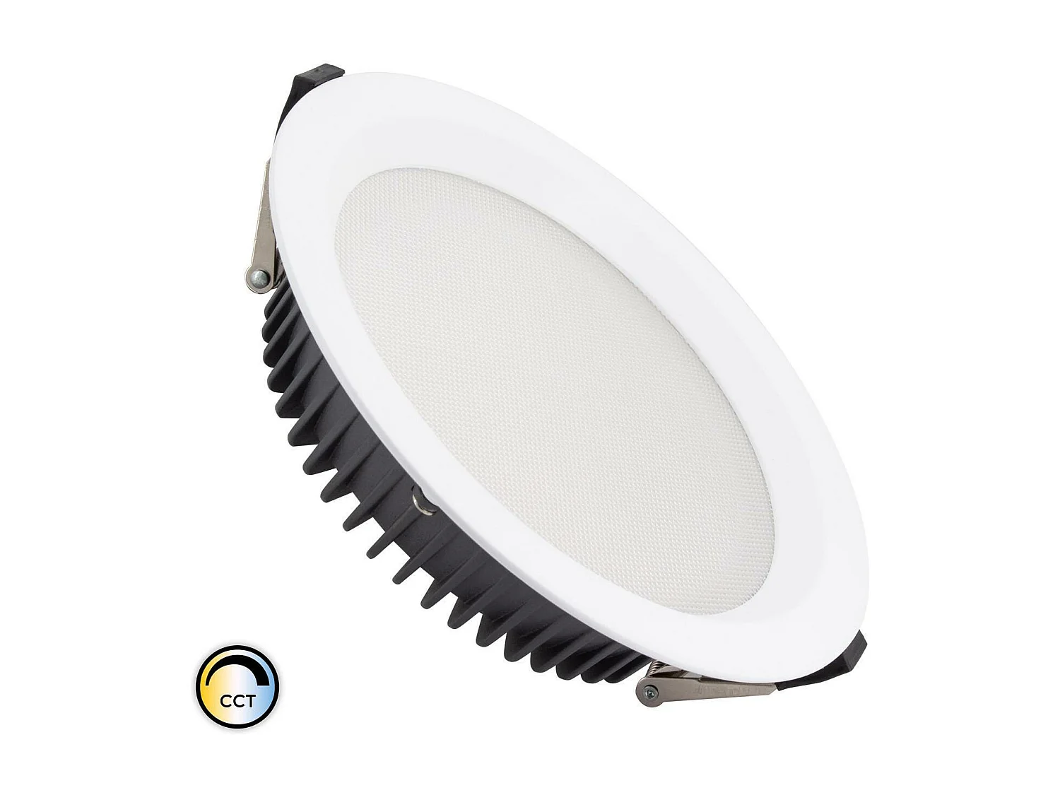 Downlight LED 50W Circular SAMSUNG AERO 130 lm/W Microprismático CCT Seleccionable LIFUD Corte Ø 200 mm Seleccionable (Cálido-Neutro-Frío)