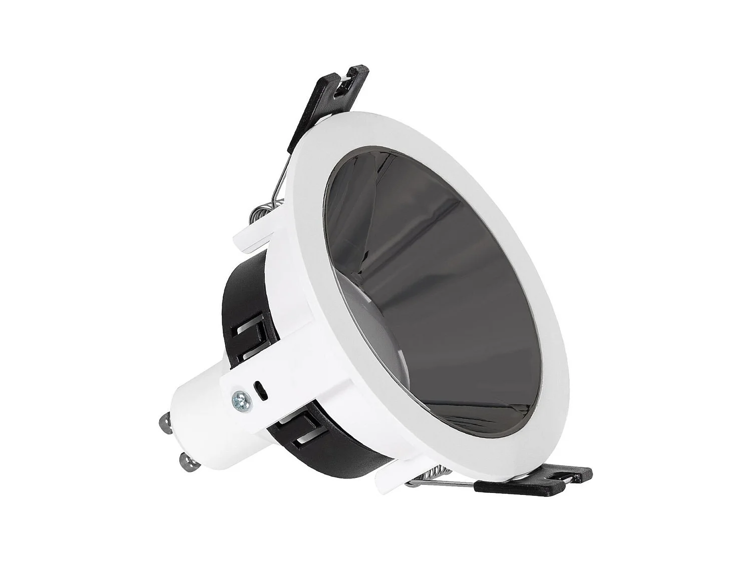 Spot LED Downlight Conique GU10 6W Coupe Ø 75mm PC Galvanisé No Flicker 3000K Doré Blanc chaud