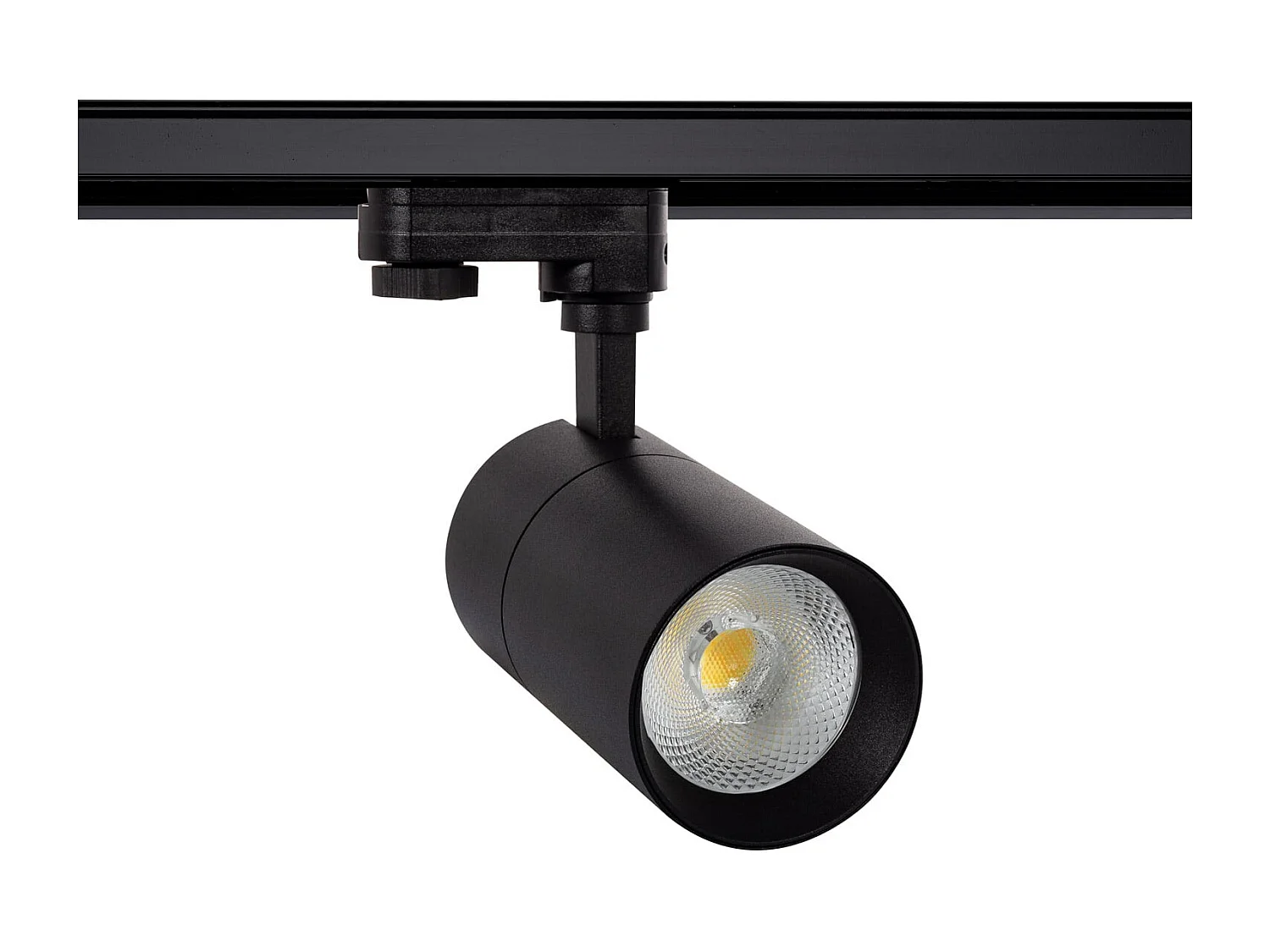 Spot LED sur Rail Triphasé 30W Dimmable Mallet CCT Sélectionnable Noir