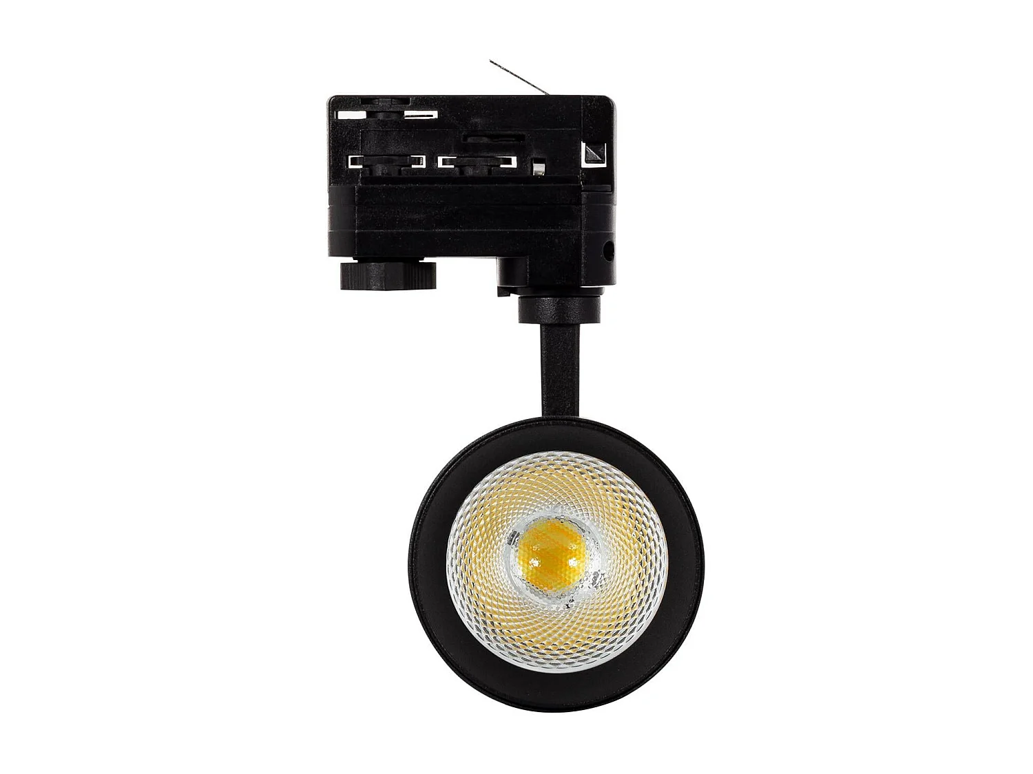 Spot LED sur Rail Triphasé 30W Dimmable Mallet CCT Sélectionnable Noir
