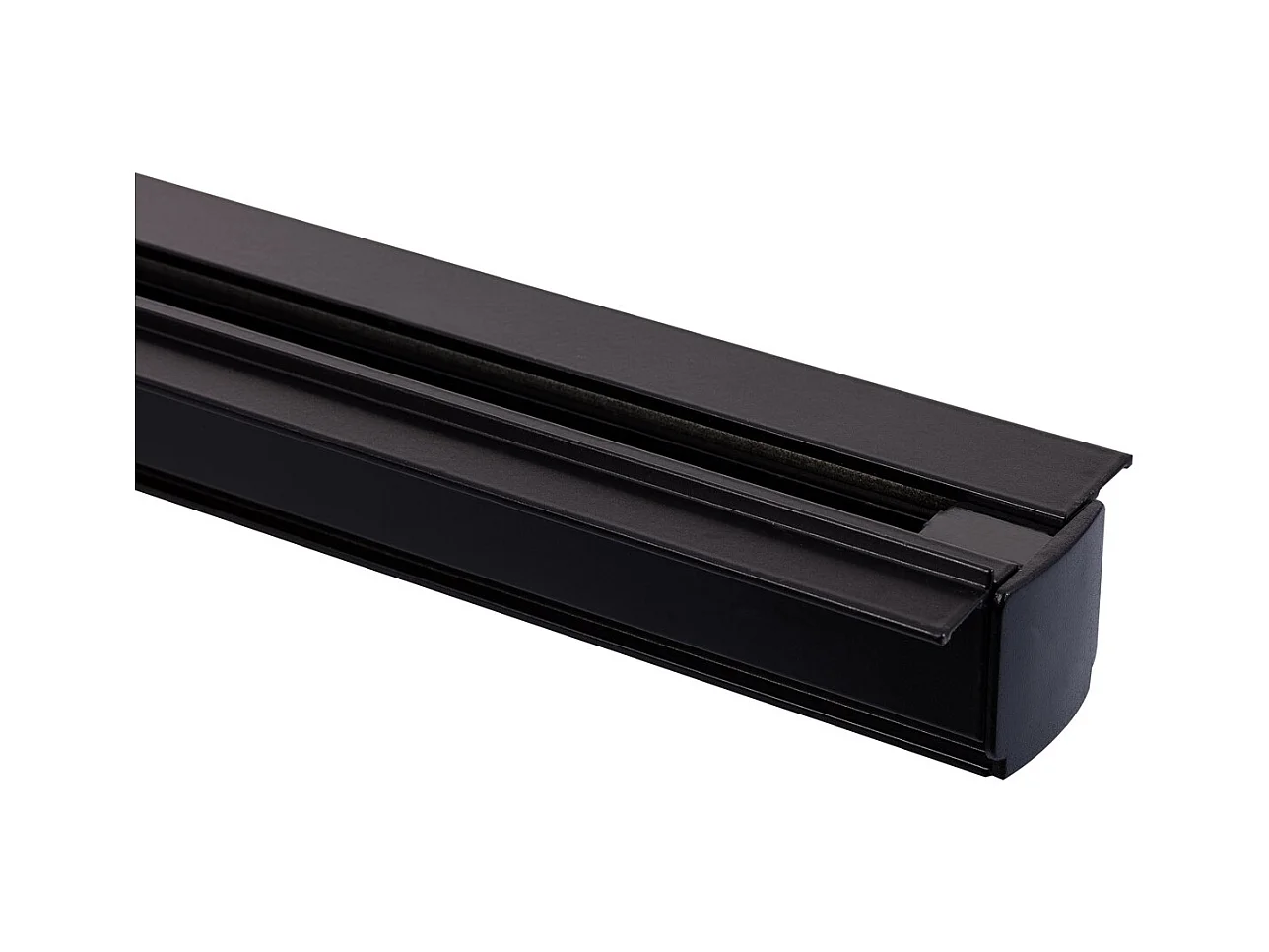 Rail Triphasé Encastrable pour Spots LED 1 Mètre Noir