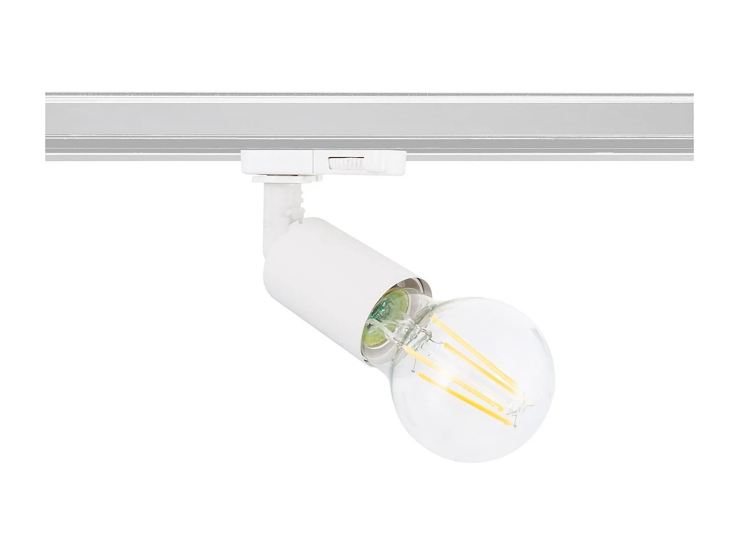 Spot à Douille sur Rail Triphasé Oasis pour Ampoule E27 Noir