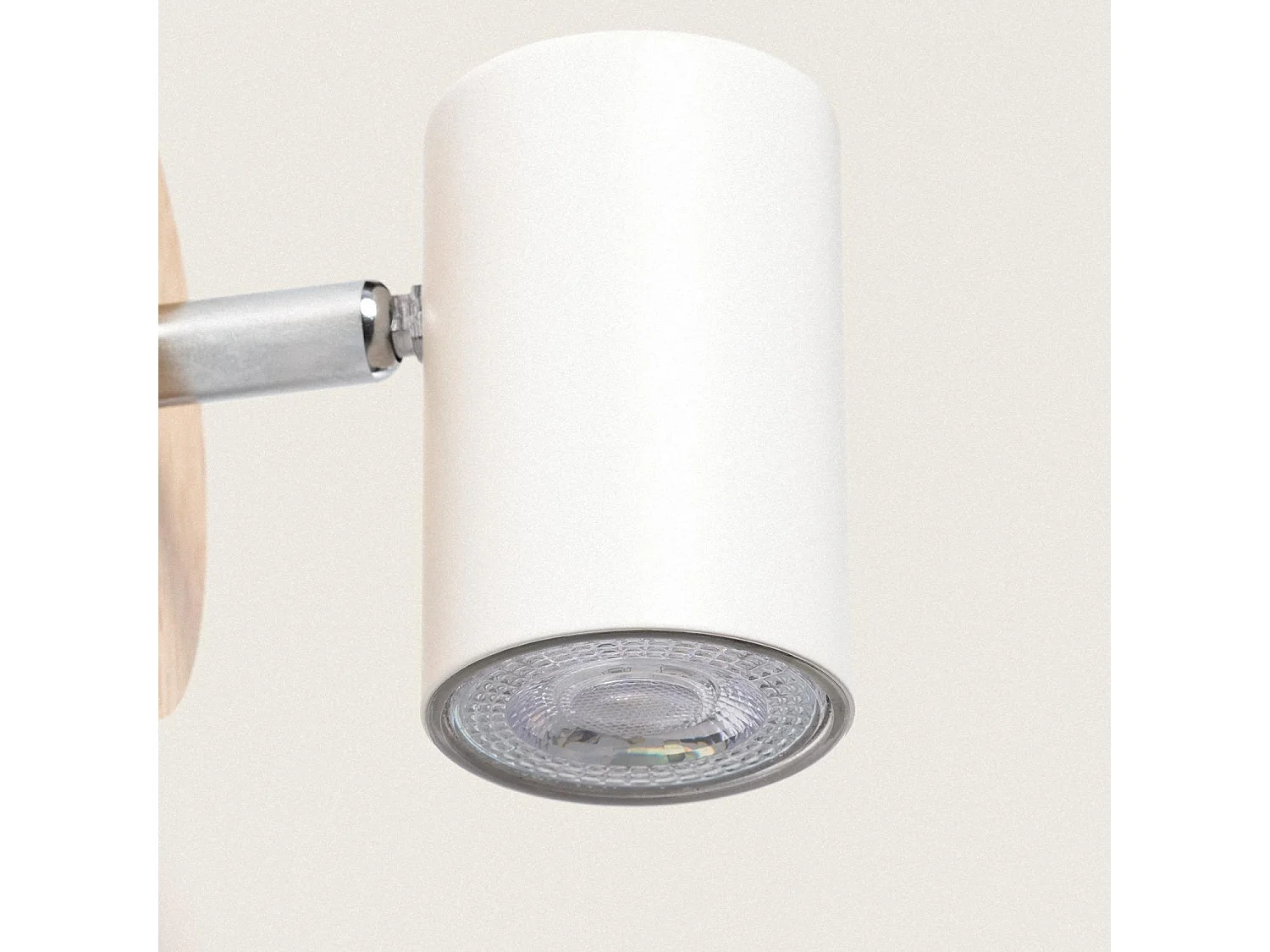 Lámpara de Techo Orientable Madera 1 Foco Albus Natural