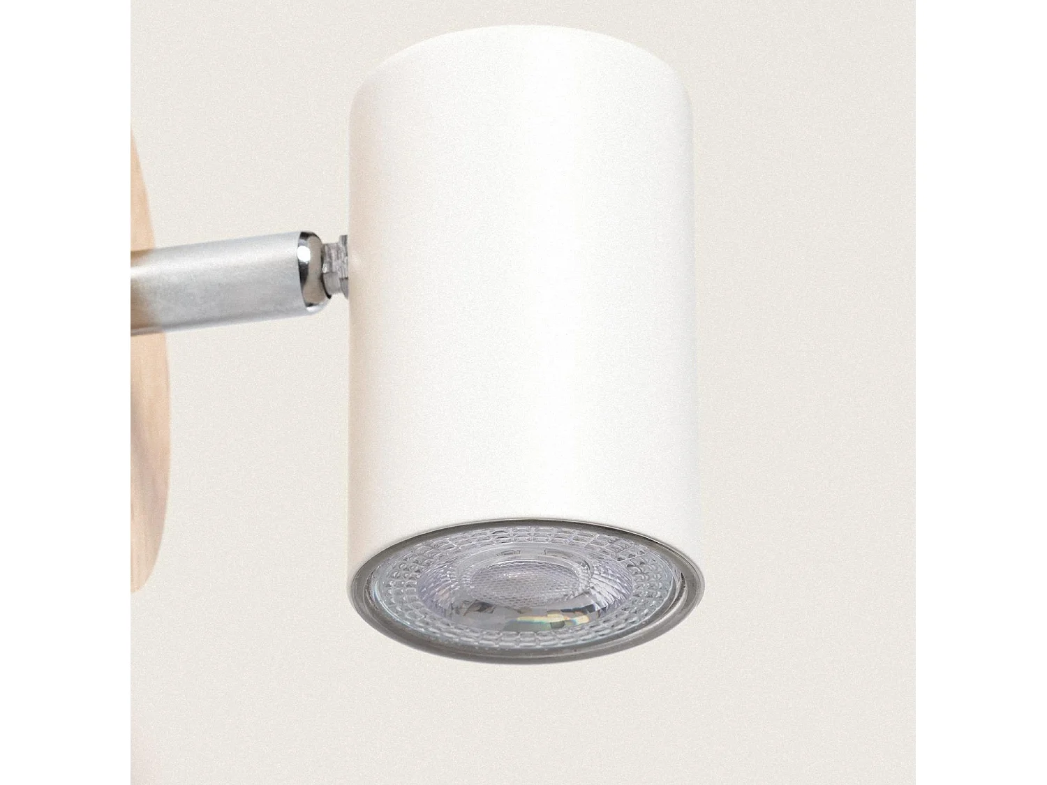 Lámpara de Techo Orientable Madera 1 Foco Albus Natural