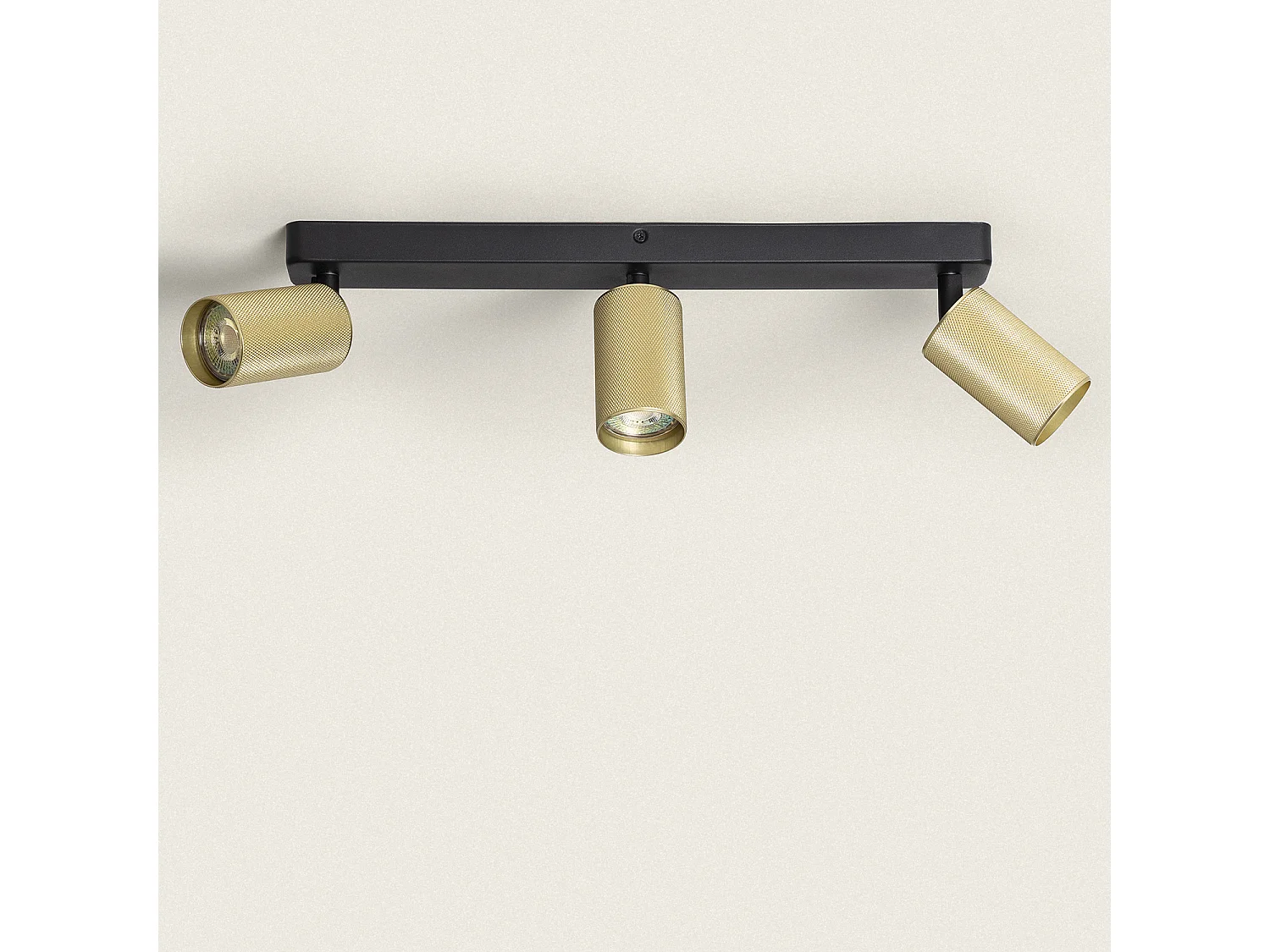 Aplique de Techo Aluminio Breixo 3 Focos Dorado