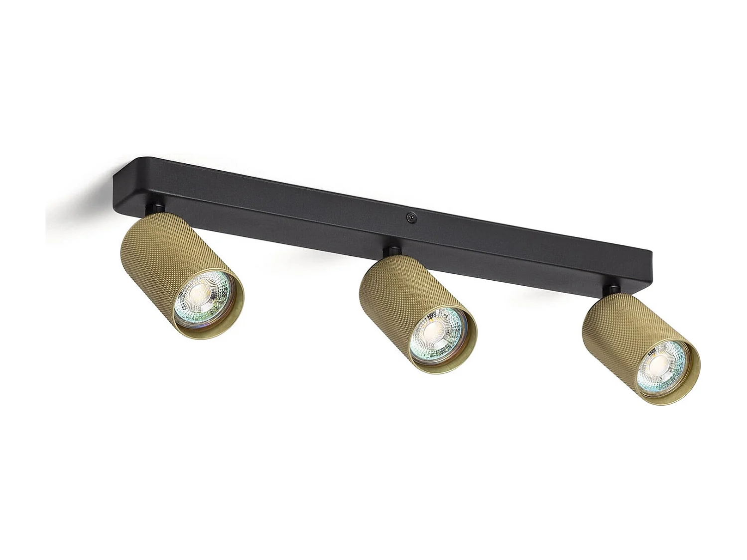 Aplique de Techo Aluminio Breixo 3 Focos Dorado