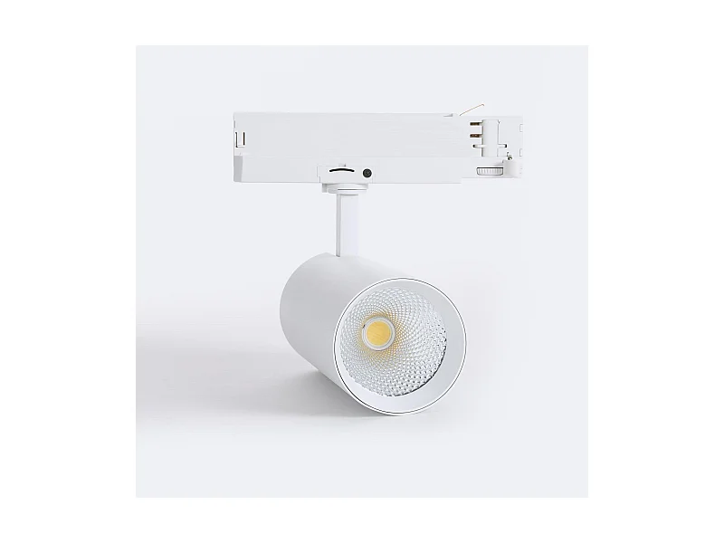 Spot LED sur Rail Triphasé 40W Carlo Blanc 5000K Blanc neutre