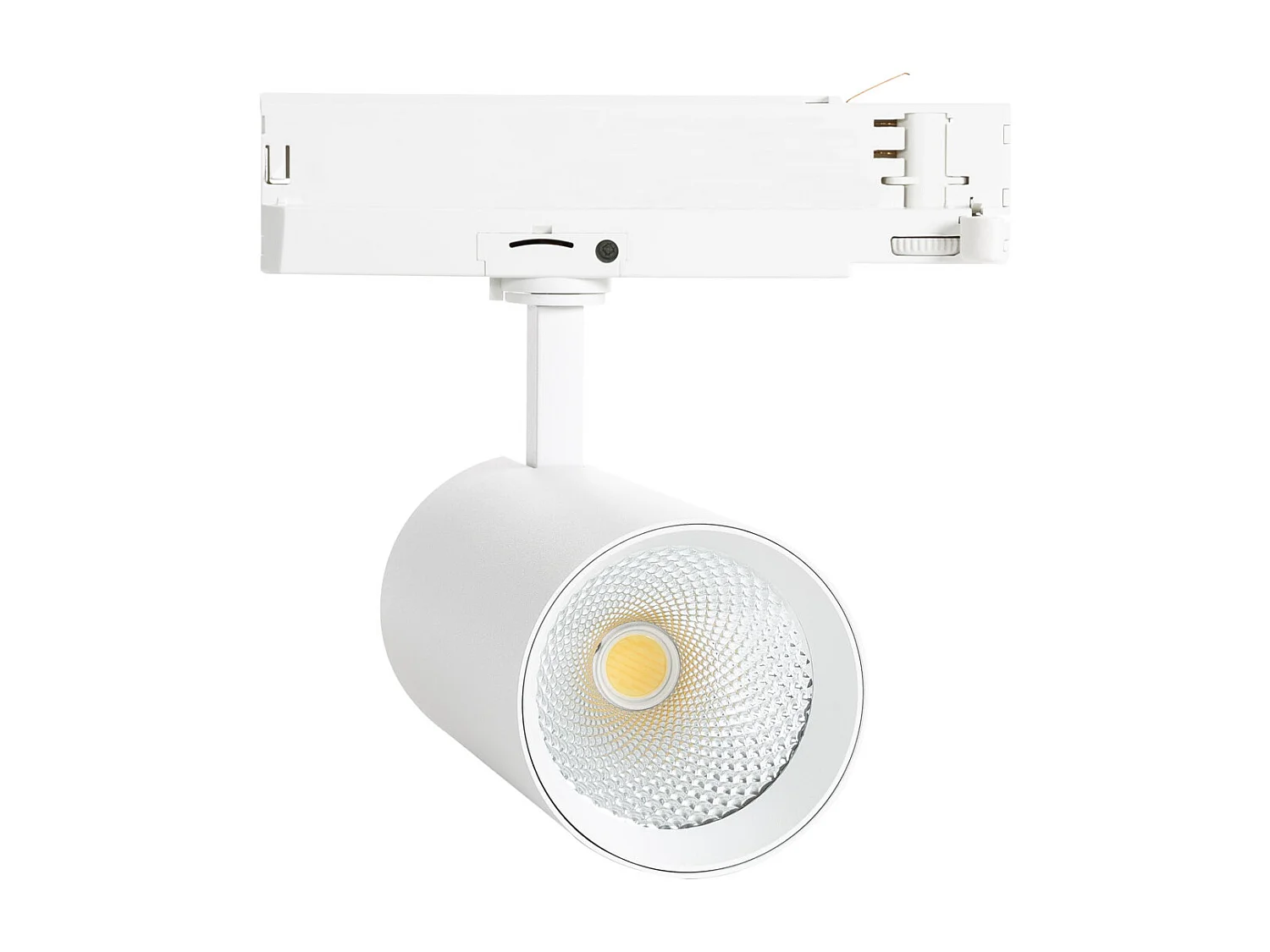 Spot LED sur Rail Triphasé 40W Carlo Blanc 5000K Blanc neutre