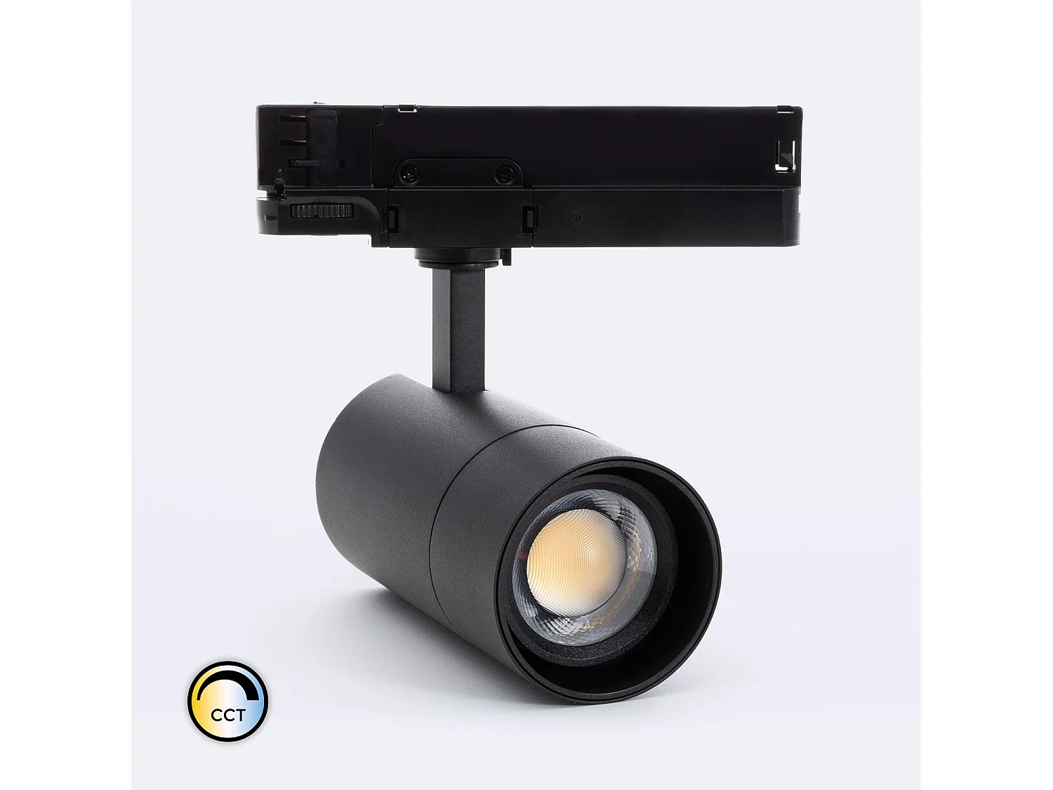 Spot LED sur Rail Triphasé 20W Wild CCT Sélectionnable Multi-Angle 24-60º Blanc