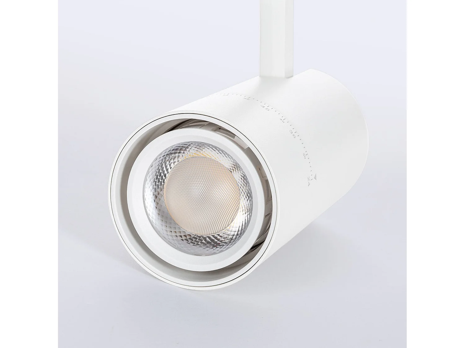 Spot LED sur Rail Triphasé 20W Wild CCT Sélectionnable Multi-Angle 24-60º Blanc