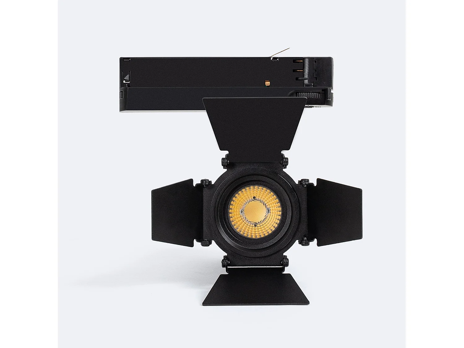 Spot LED Fasano Cinéma 20W CCT Sélectionnable pour Rail Triphasé Dimmable Noir 2700K - 3200K - 4000K Sélectionnable