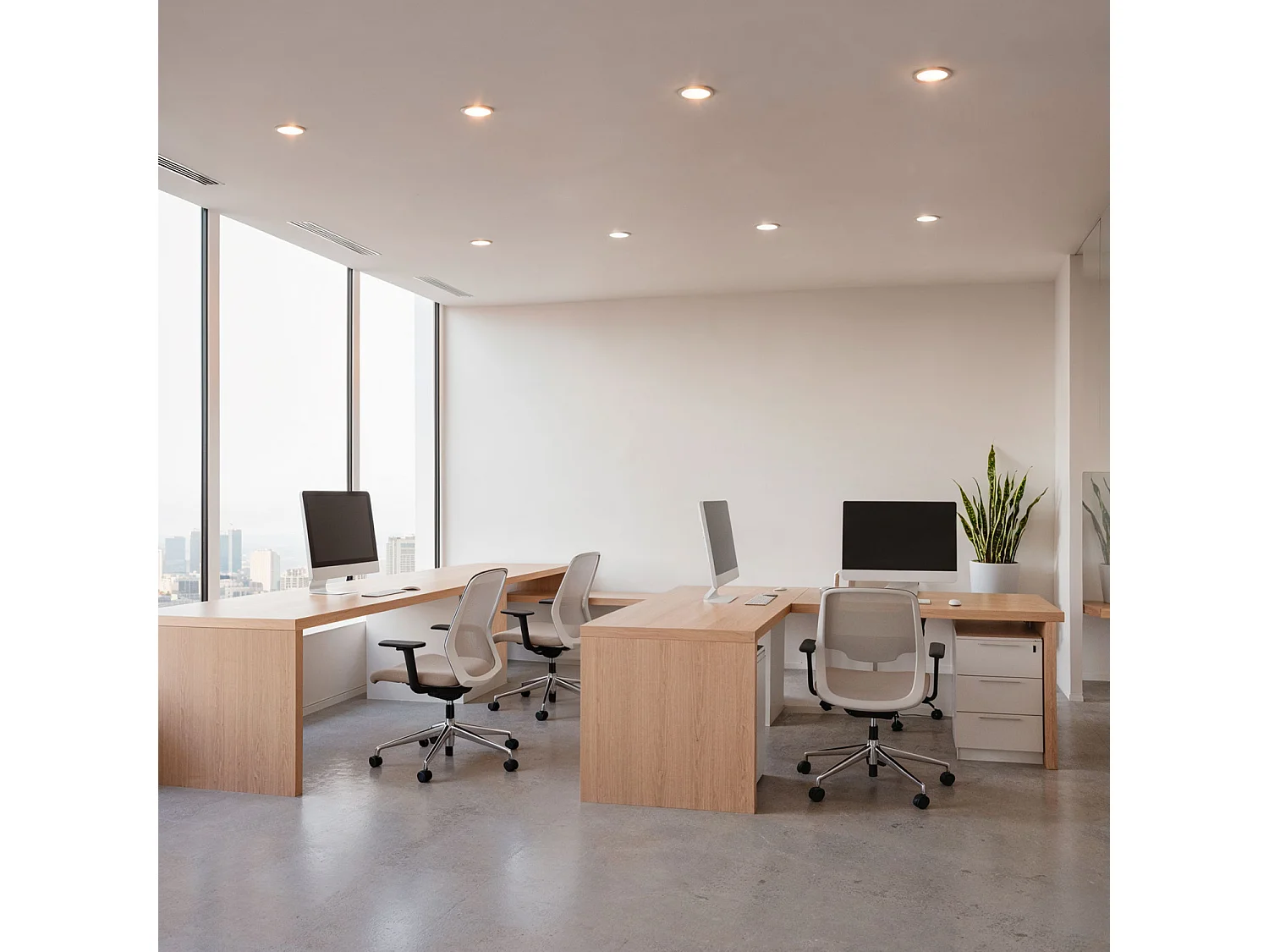 Spot Downlight LED 7W Rond COB CRI90 Coupe Ø 70 mm Argentée No Flicker 4000K Blanc neutre