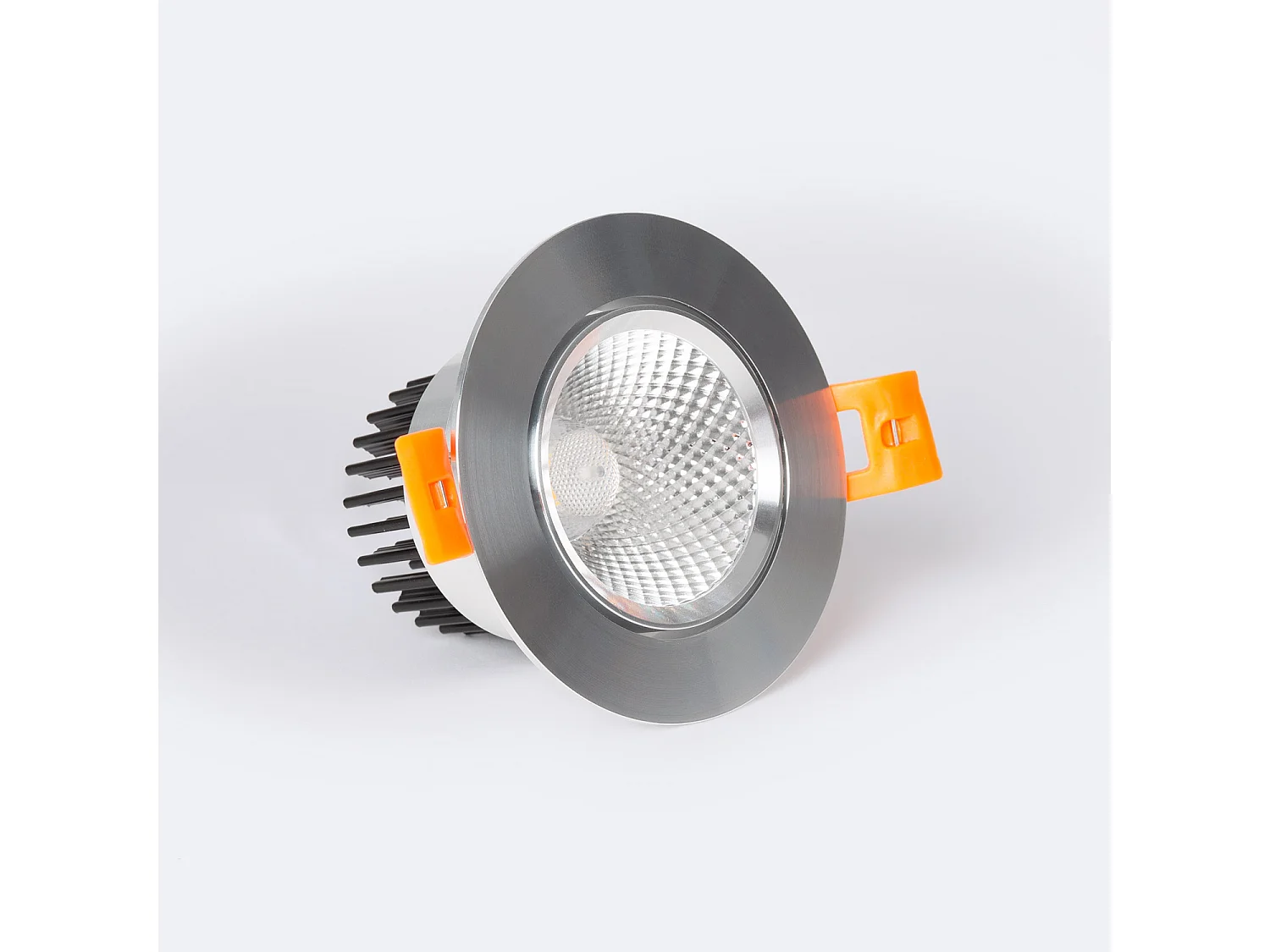 Spot Downlight LED 7W Rond COB CRI90 Coupe Ø 70 mm Argentée No Flicker 4000K Blanc neutre