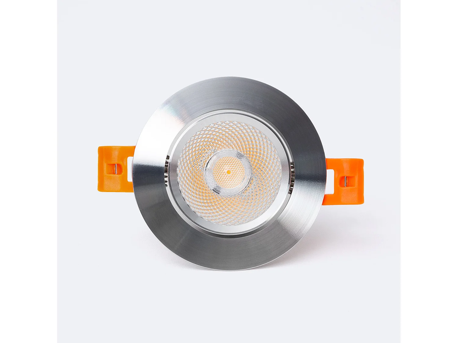 Spot Downlight LED 7W Rond COB CRI90 Coupe Ø 70 mm Argentée No Flicker 4000K Blanc neutre