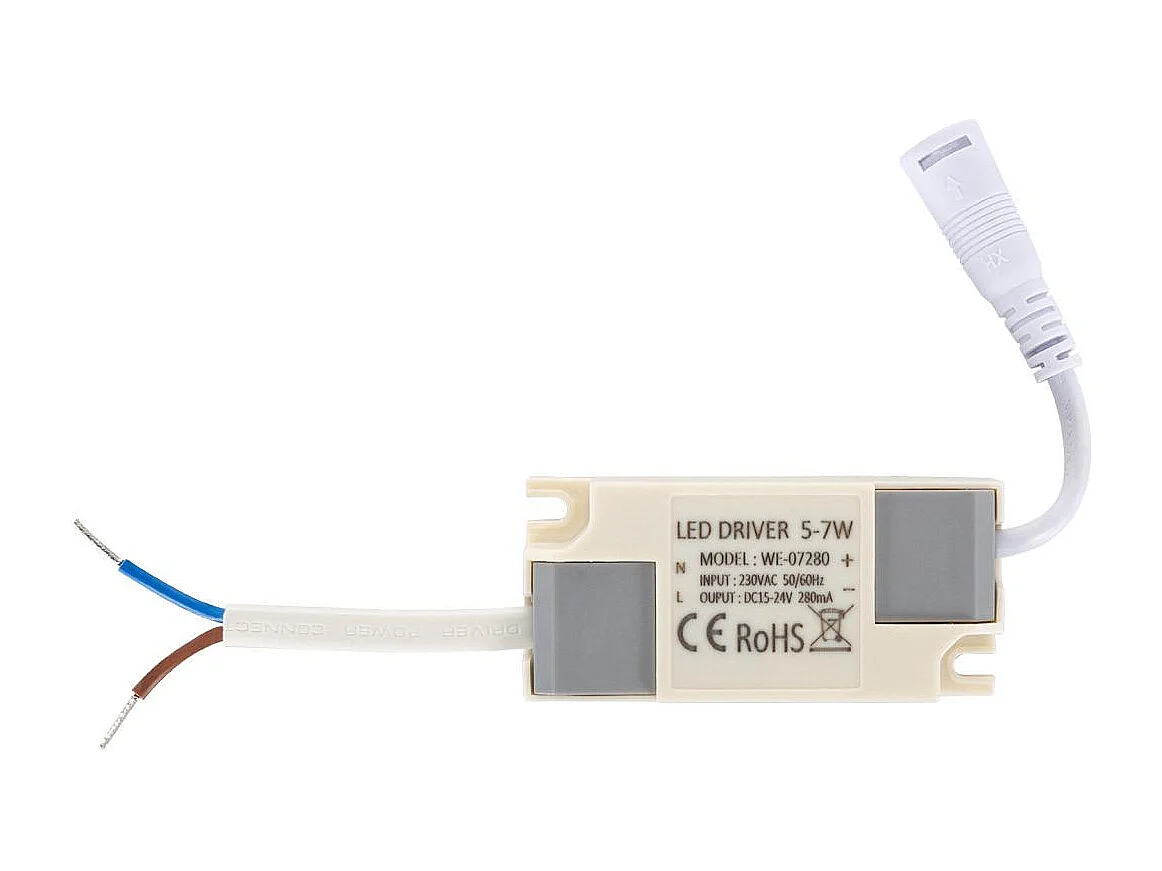 Spot Downlight LED 7W Rond COB CRI90 Coupe Ø 70 mm Argentée No Flicker 4000K Blanc neutre