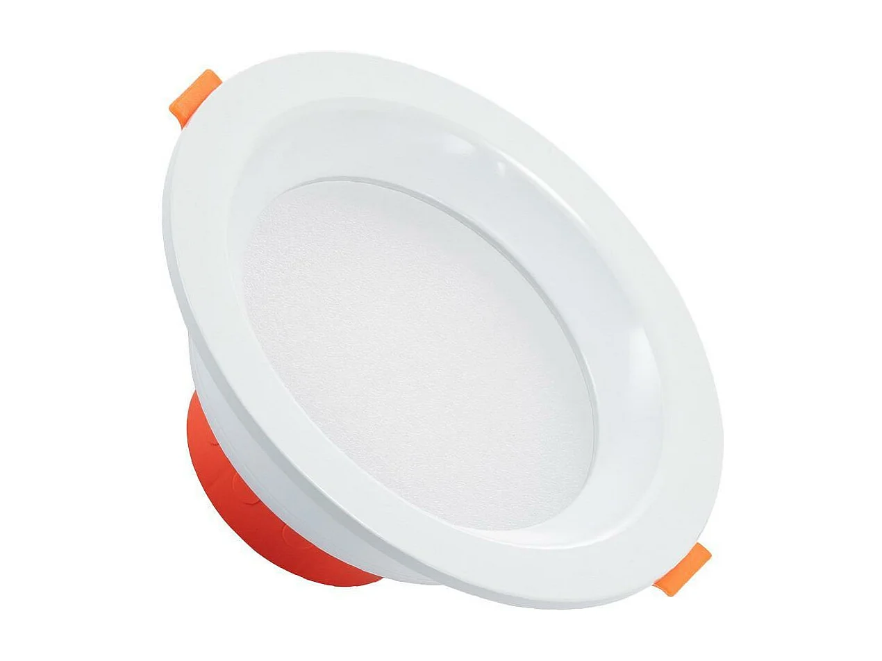 Downlight LED 6W Rond LUX CRI90 Coupe Ø 90 mm IP44 No Flicker 4000K Blanc neutre