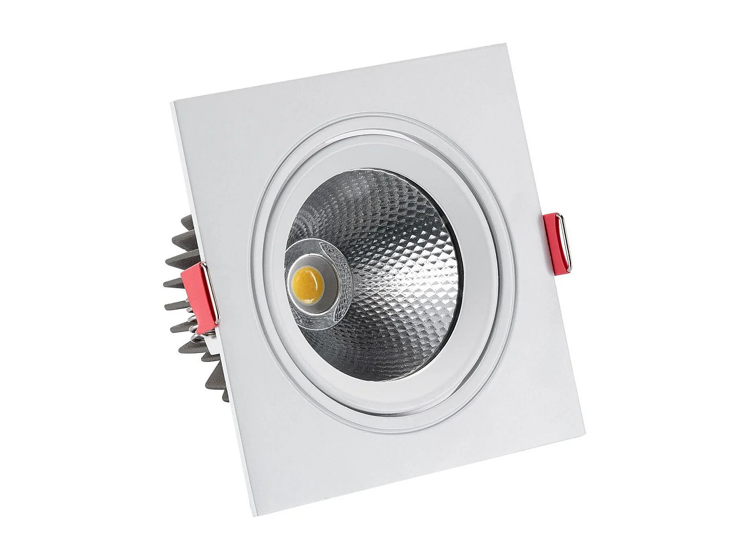 Spot Downlight LED 10W Carré Madison Coupe Ø 95 mm 3000K Blanc chaud