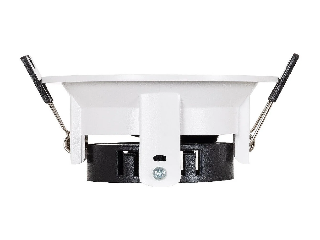 Foco Downlight Cónico GU10 6W Corte Ø 75 mm PC Reflect No Flicker 6500K Negro Blanco Frío