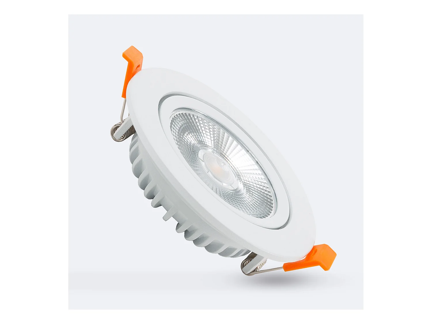 Spot Downlight LED 10W Rond COB CRI90 Slim Coupe Ø 90 mm No Flicker 2700K Blanc chaud