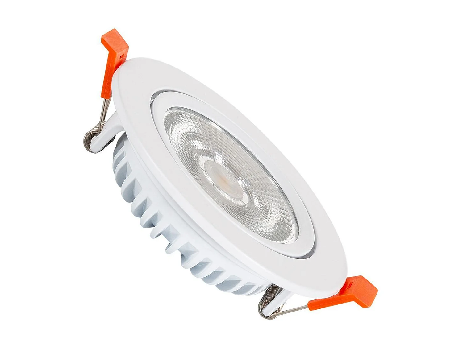 Spot Downlight LED 10W Rond COB CRI90 Slim Coupe Ø 90 mm No Flicker 2700K Blanc chaud
