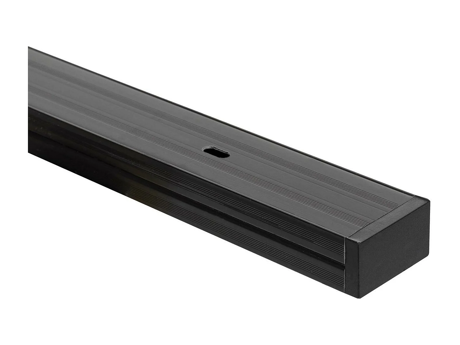 Rail Monophasé PC 2 Mètres pour Spots LED  Noir