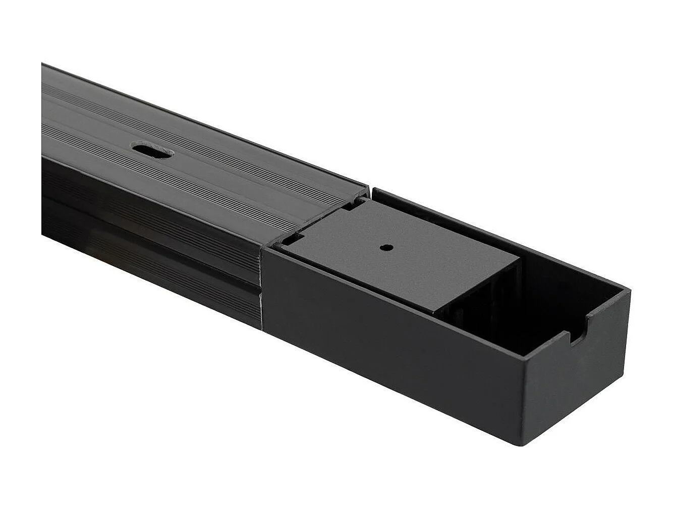 Rail Monophasé PC 2 Mètres pour Spots LED  Noir