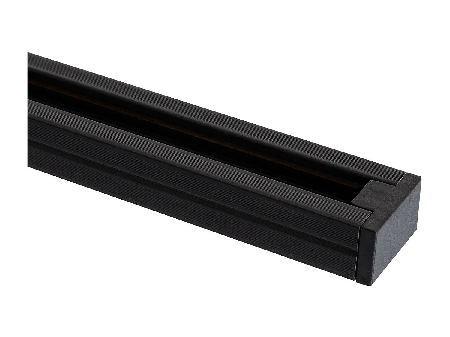 Rail Monophasé PC 2 Mètres pour Spots LED  Noir