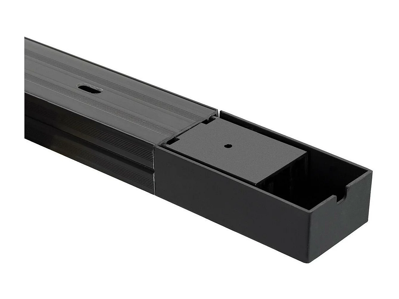 Rail Monophasé PC 2 Mètres pour Spots LED  Noir