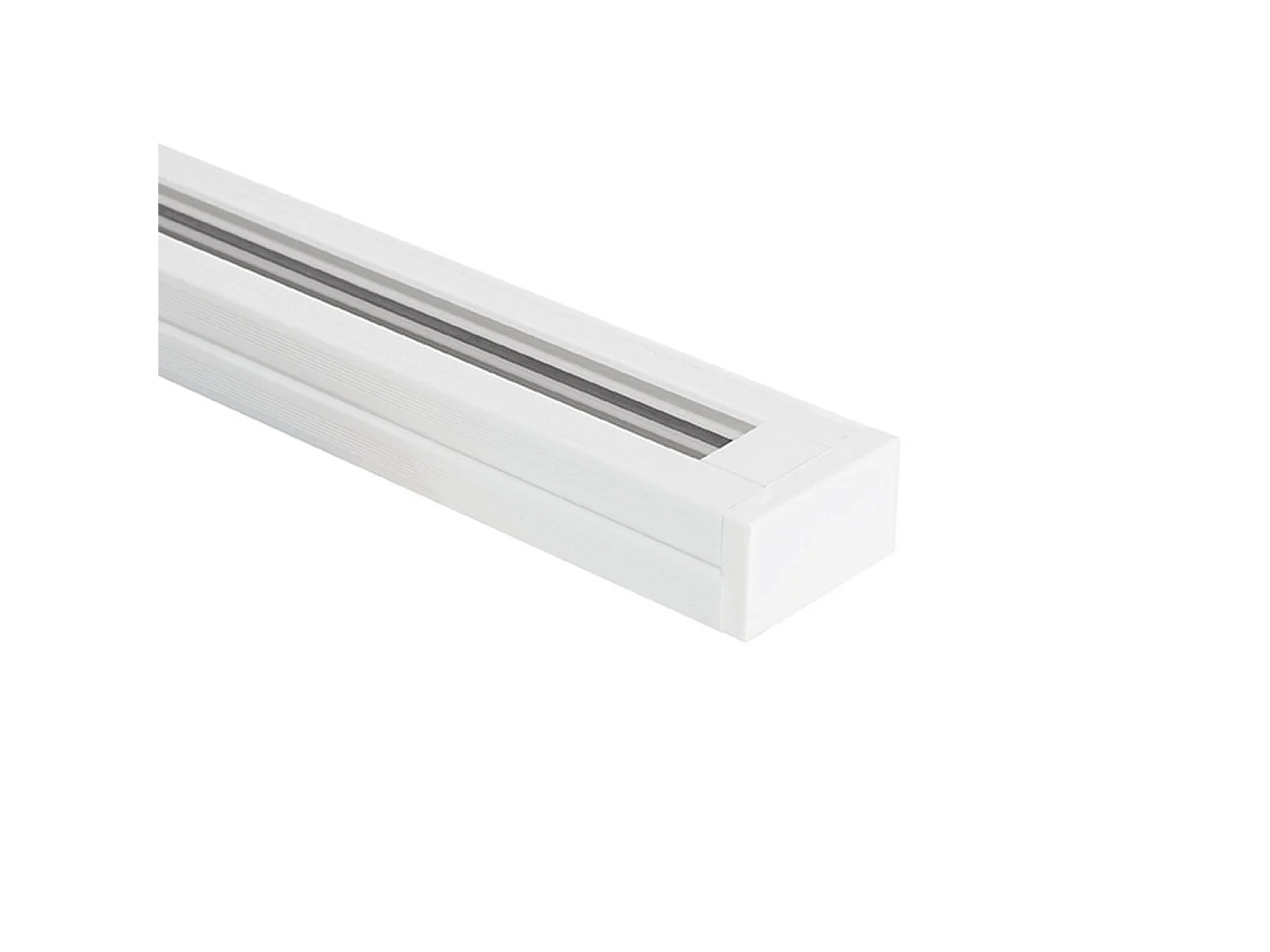Rail Monophasé PC 2 Mètres pour Spots LED  Noir