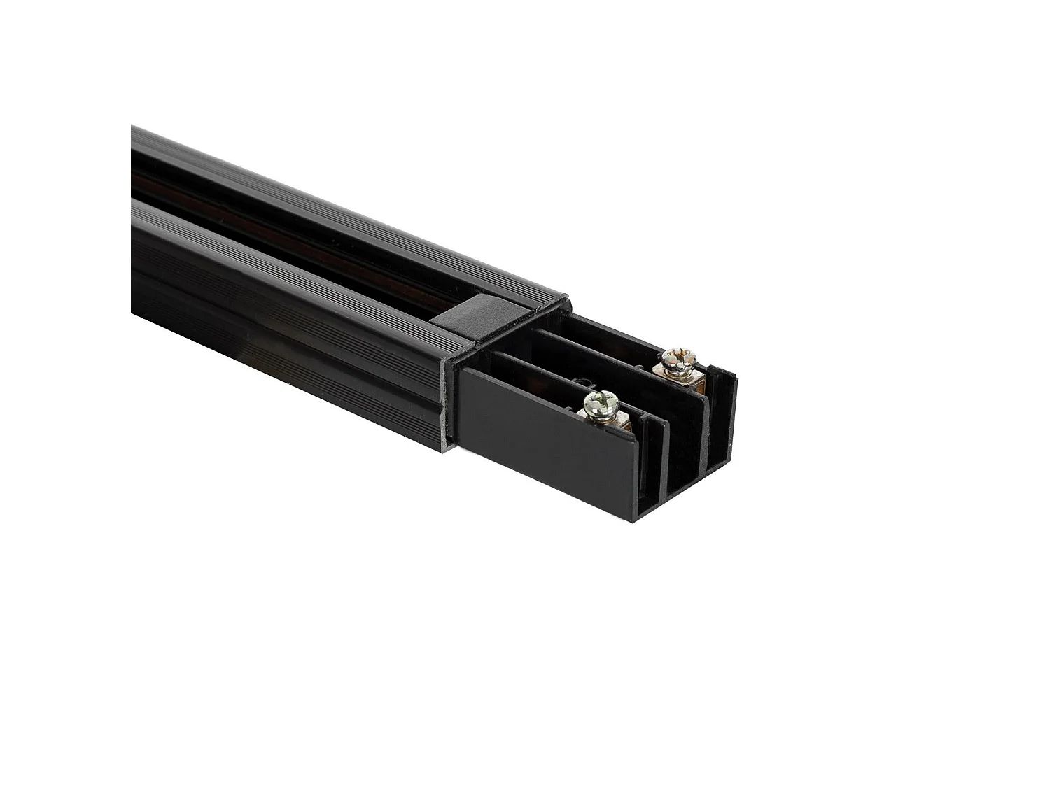 Rail Monophasé PC 2 Mètres pour Spots LED  Noir