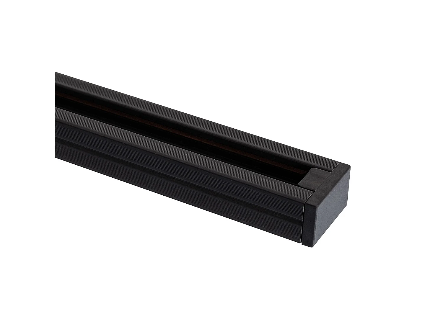 Rail Monophasé PC 2 Mètres pour Spots LED  Noir