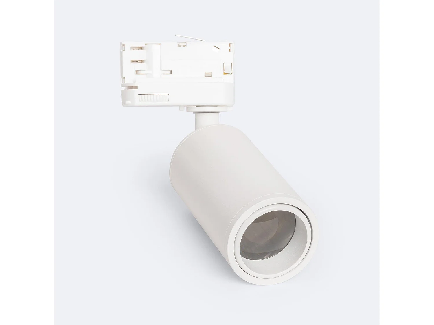 Spot à Douille sur Rail Triphasé Ágata Multiangle 10-50º pour Ampoule GU10 Blanc