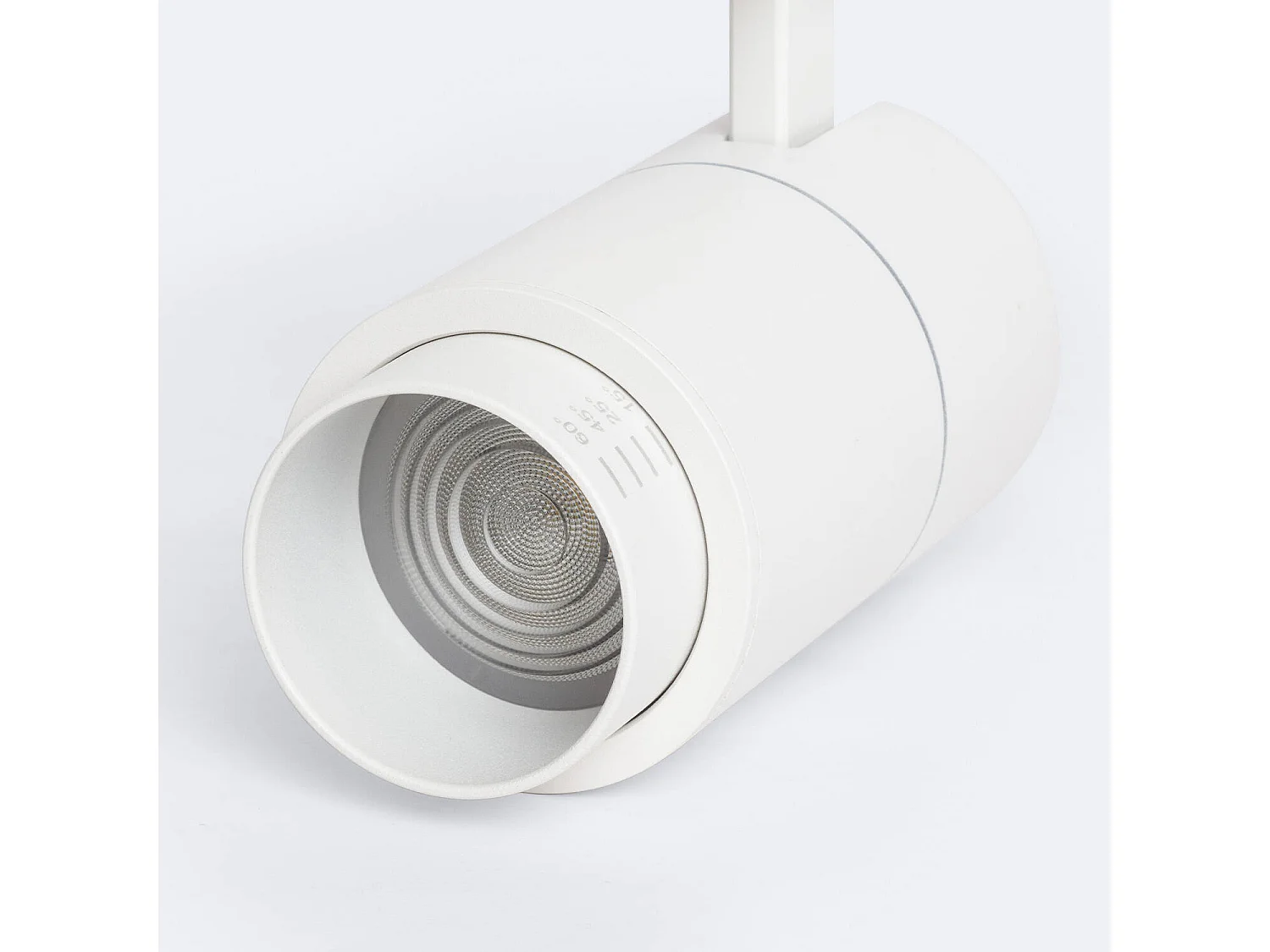 Spot à Douille sur Rail Triphasé Ágata Multiangle 10-50º pour Ampoule GU10 Blanc