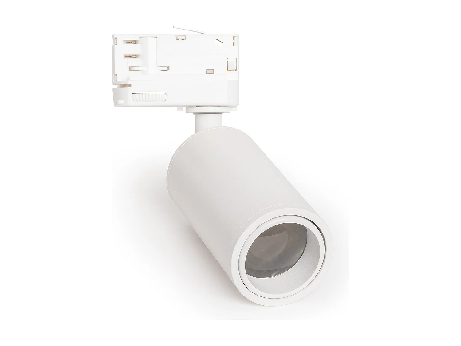 Spot à Douille sur Rail Triphasé Ágata Multiangle 10-50º pour Ampoule GU10 Blanc