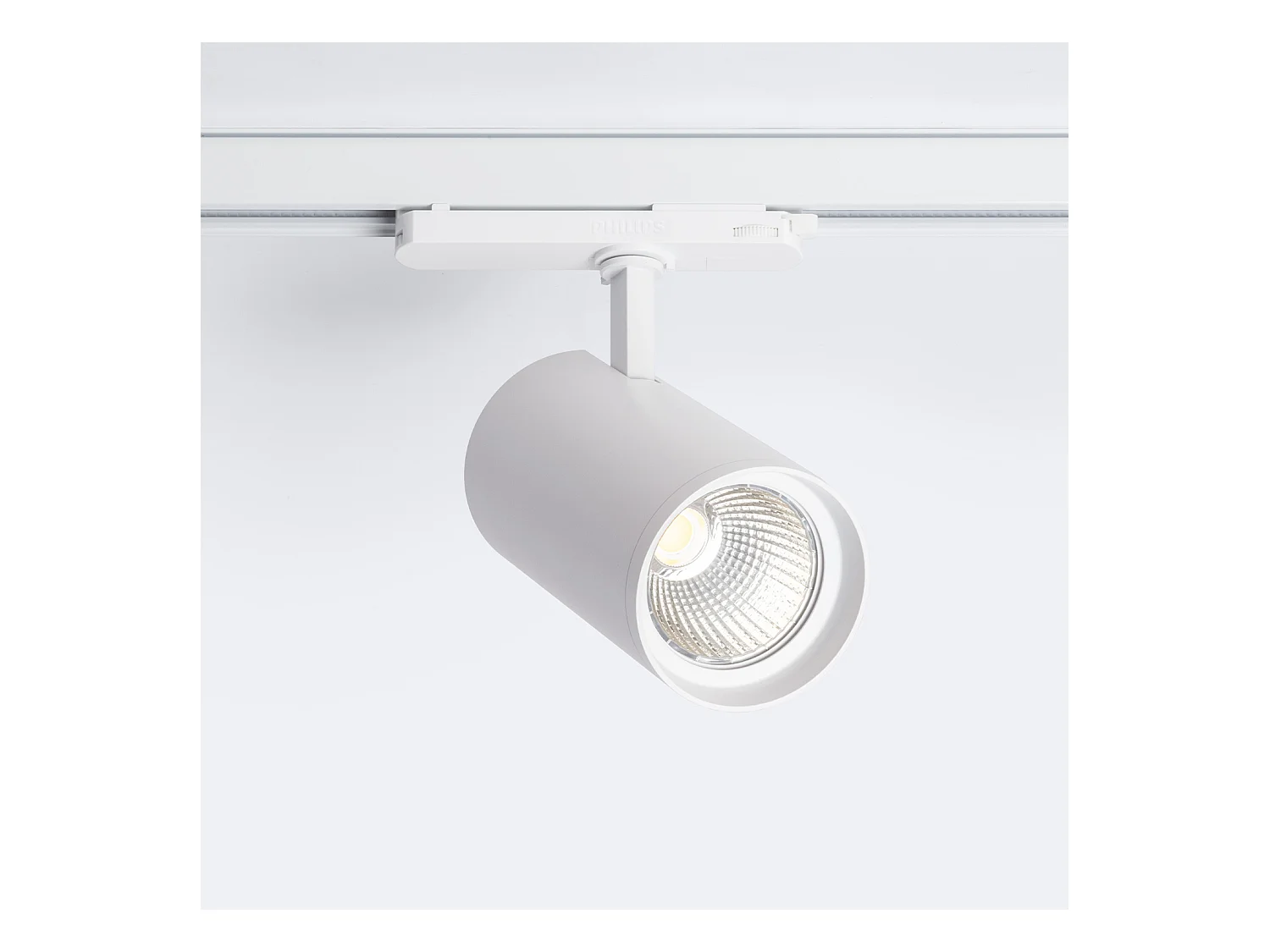 Spot LED sur Rail Triphasé 40W d'Angelo LIFUD Blanc 3000K Blanc chaud