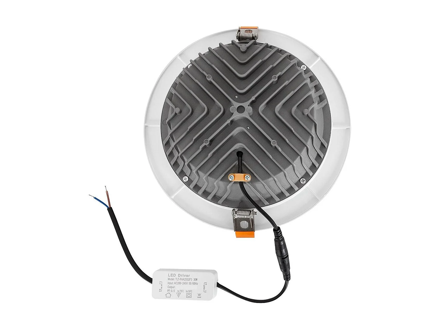Downlight LED 30W Rond COB Coupe Ø 200 mm 4000K Blanc neutre