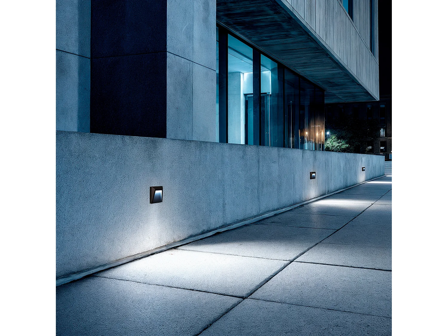 Balise LED Extérieure 1.5W en Saillie au Mur Clover 6000K Blanc froid