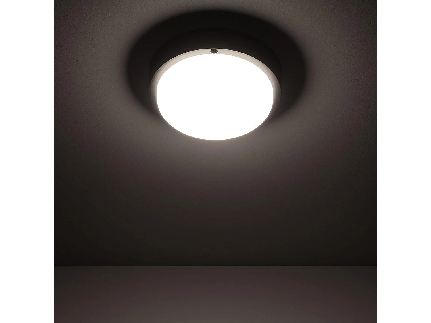 Plafoniera LED 15W Circolare per Esterni Ø140 mm IP65 Hublot Black 4000K Bianco Naturale