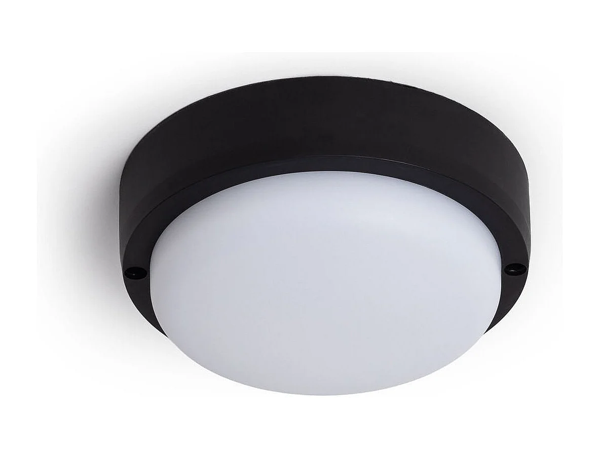 Plafón LED 15W Circular para Exterior Ø140 mm IP65 Black 4000K Blanco Neutro