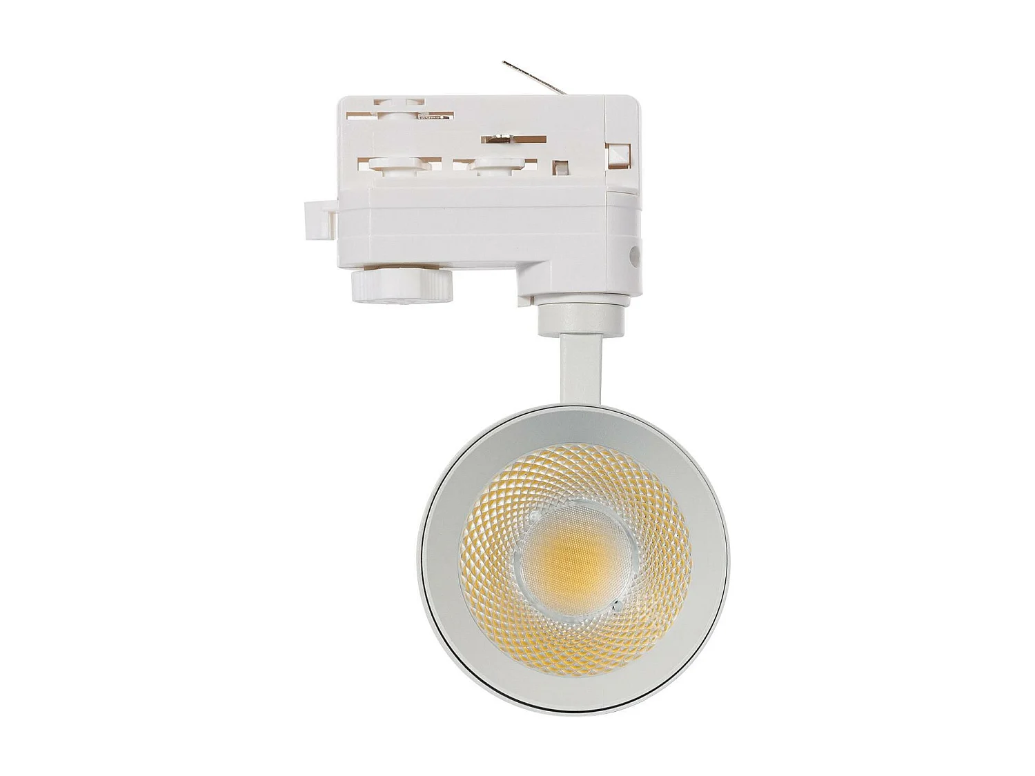 Spot LED sur Rail Triphasé 20W Mallet Dimmable Blanc  3000K Blanc chaud